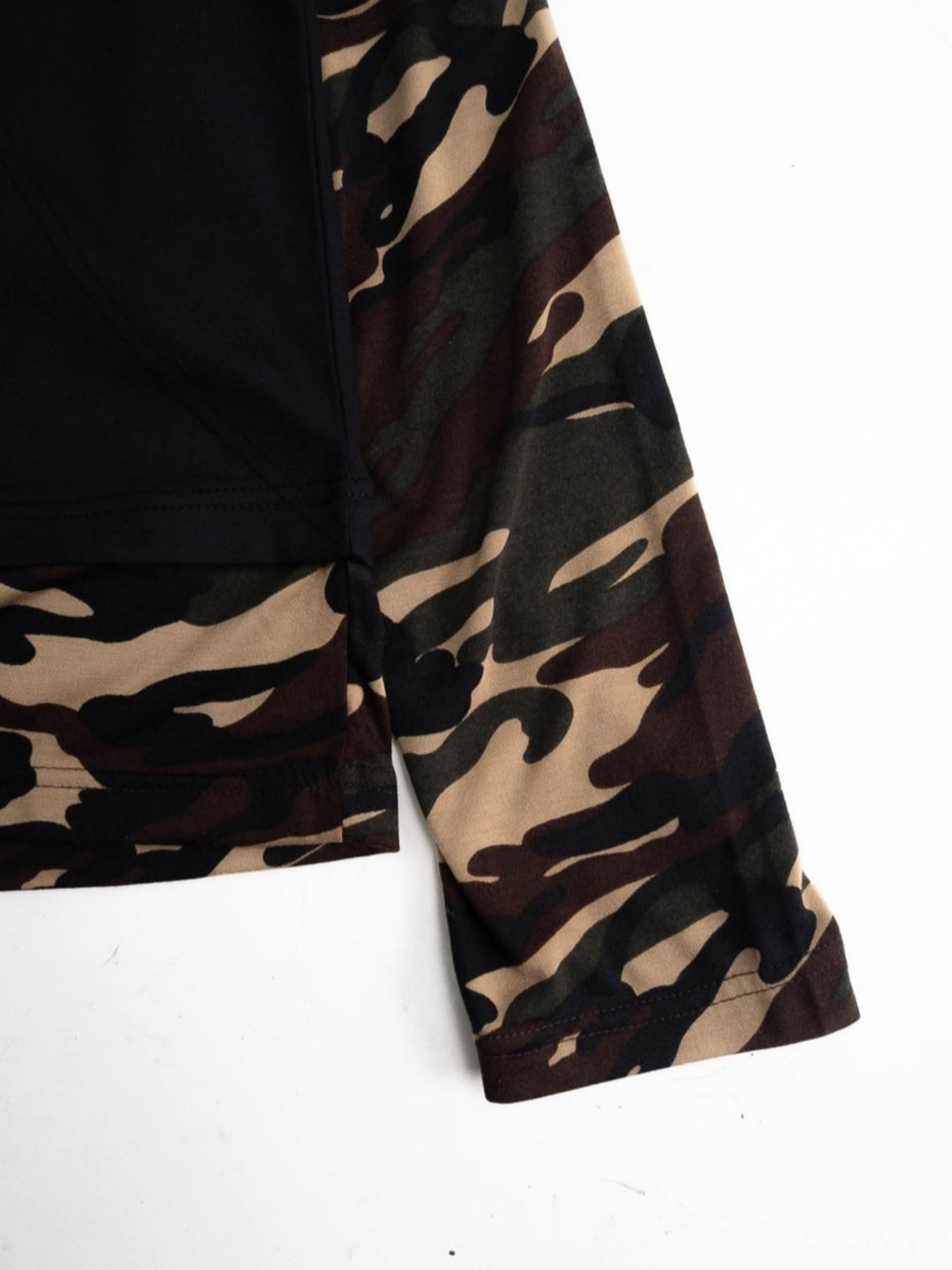 Double Layered Camo Tee