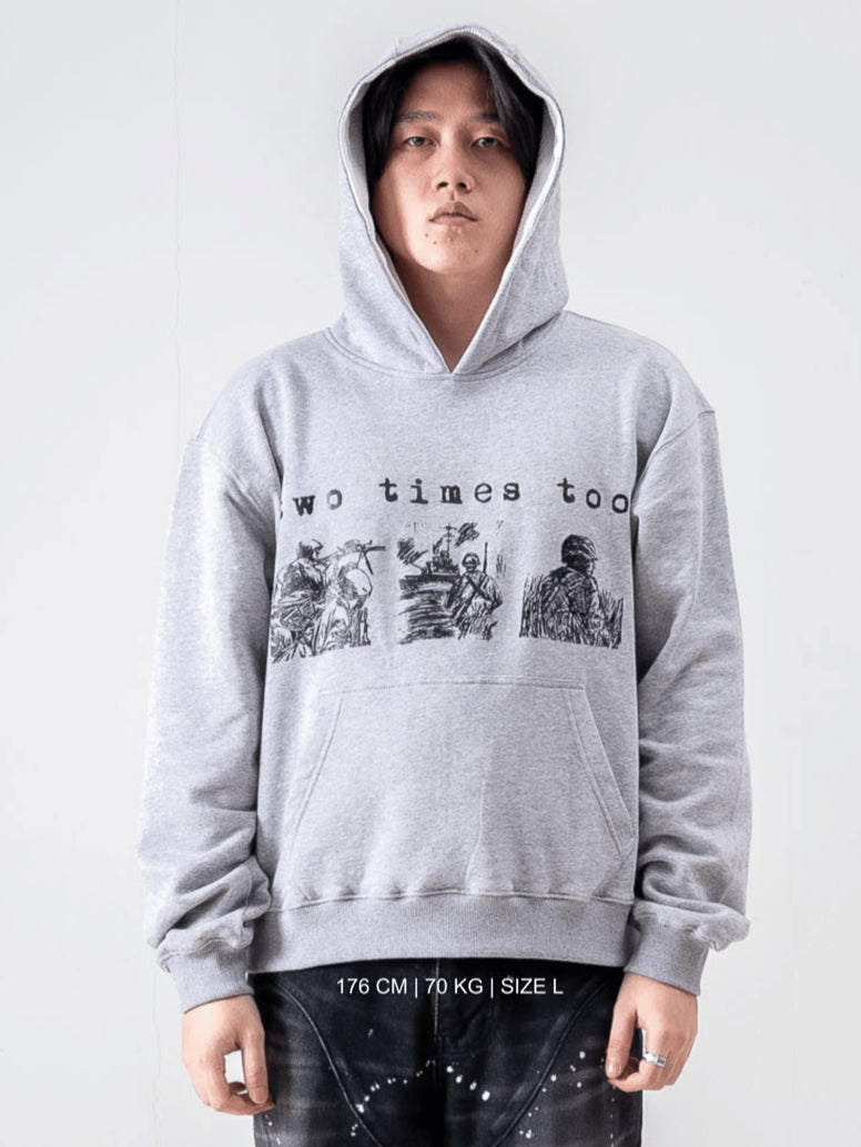 War Hoodie - Light Grey