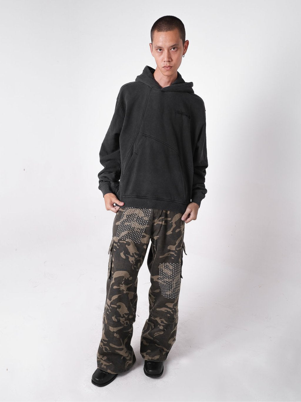 Rift Hoodie Washed - Black