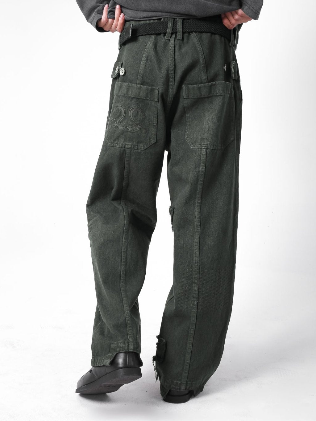 Fieldwork Fatigue Denim Pants - Dark Green