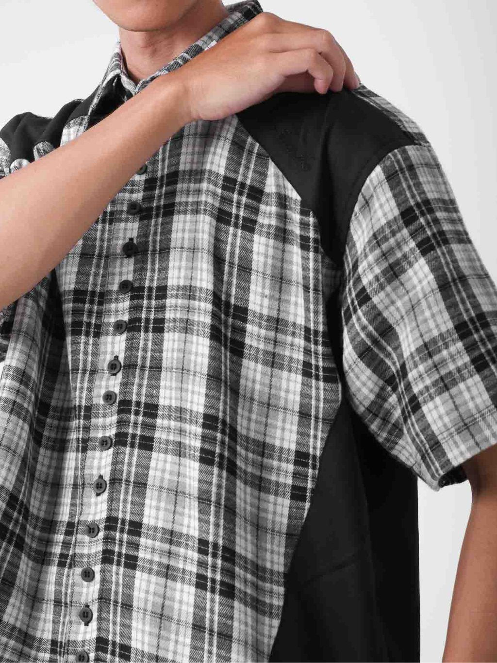 Split Plaid Shirt