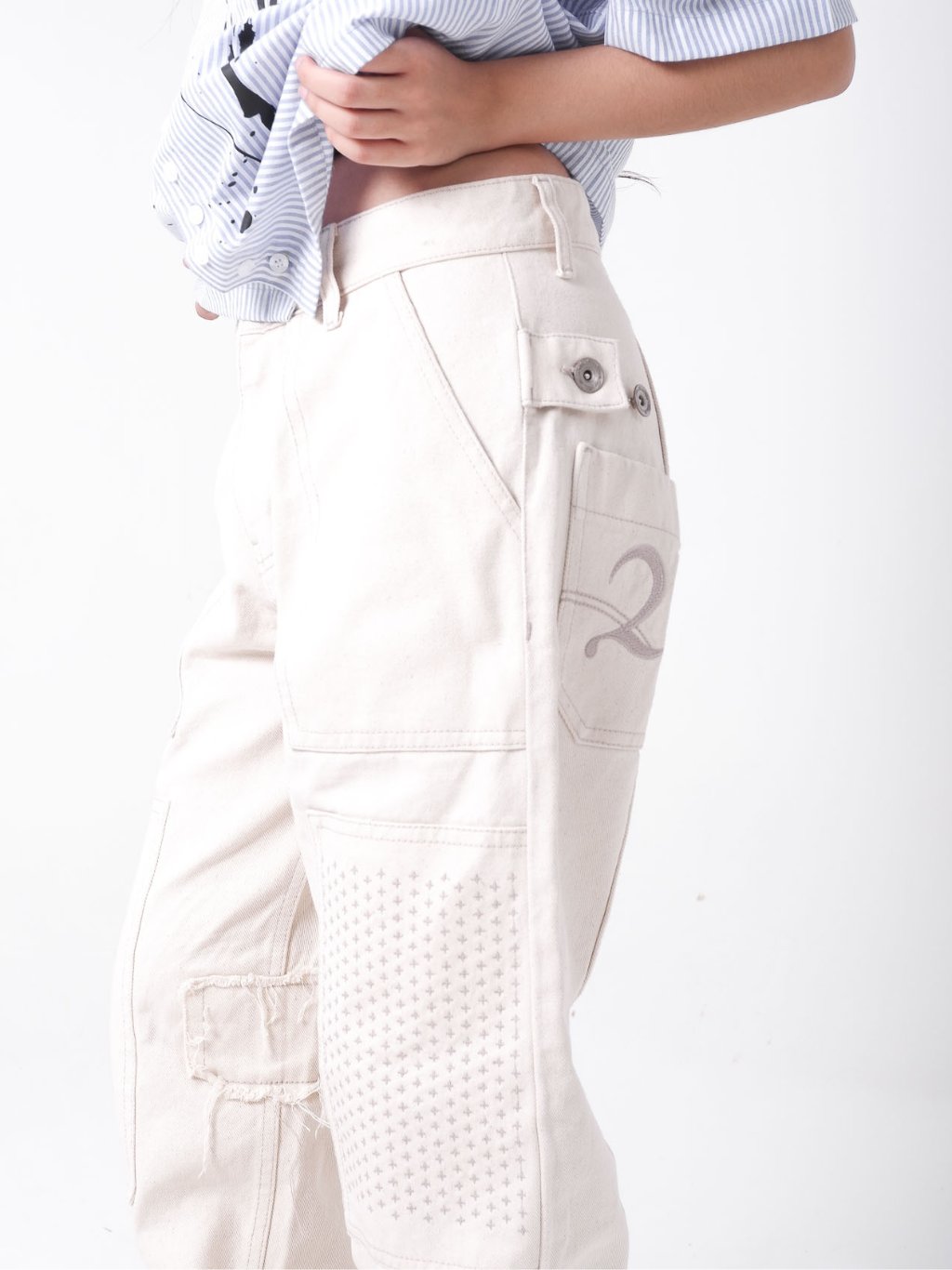 Fieldwork Fatigue Denim Pants - Khaki
