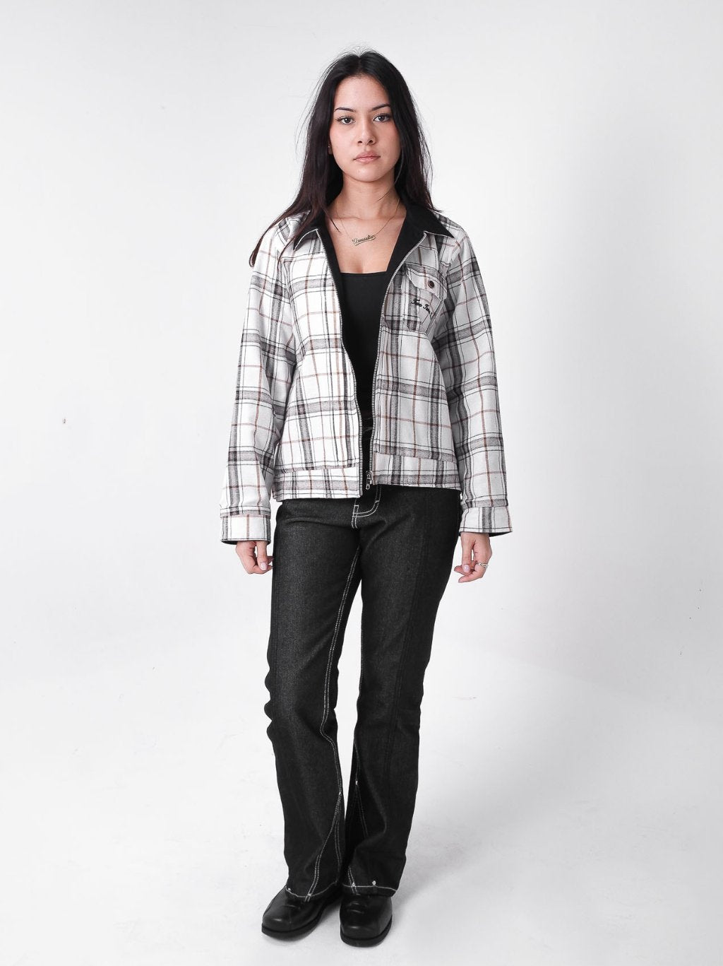 Reversible Type 1 Jacket Plaid/Black