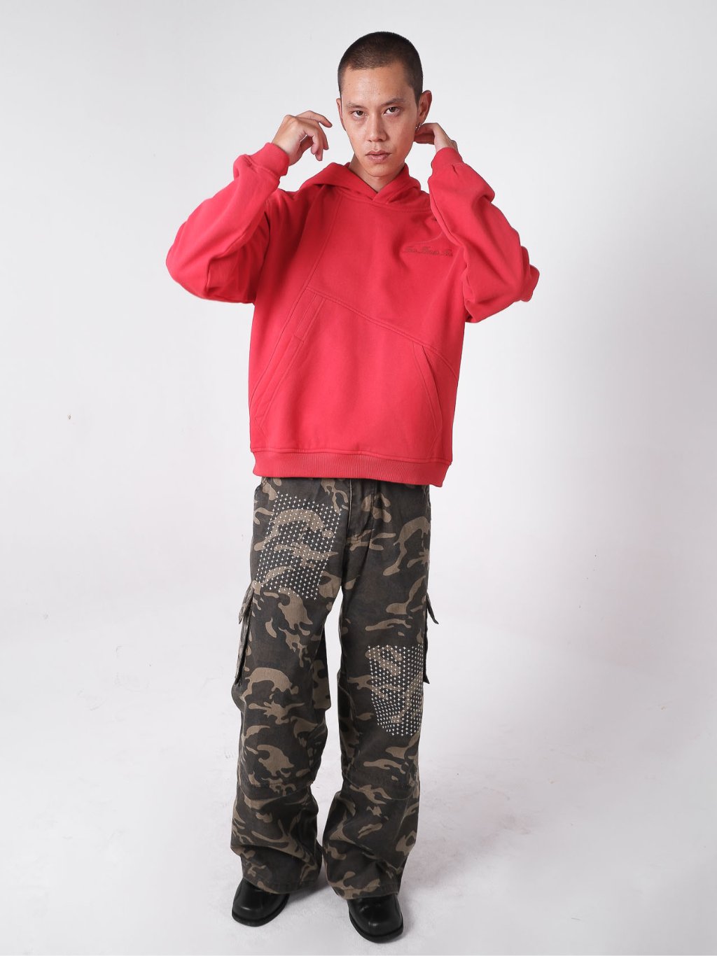 Rift Hoodie Washed - Red