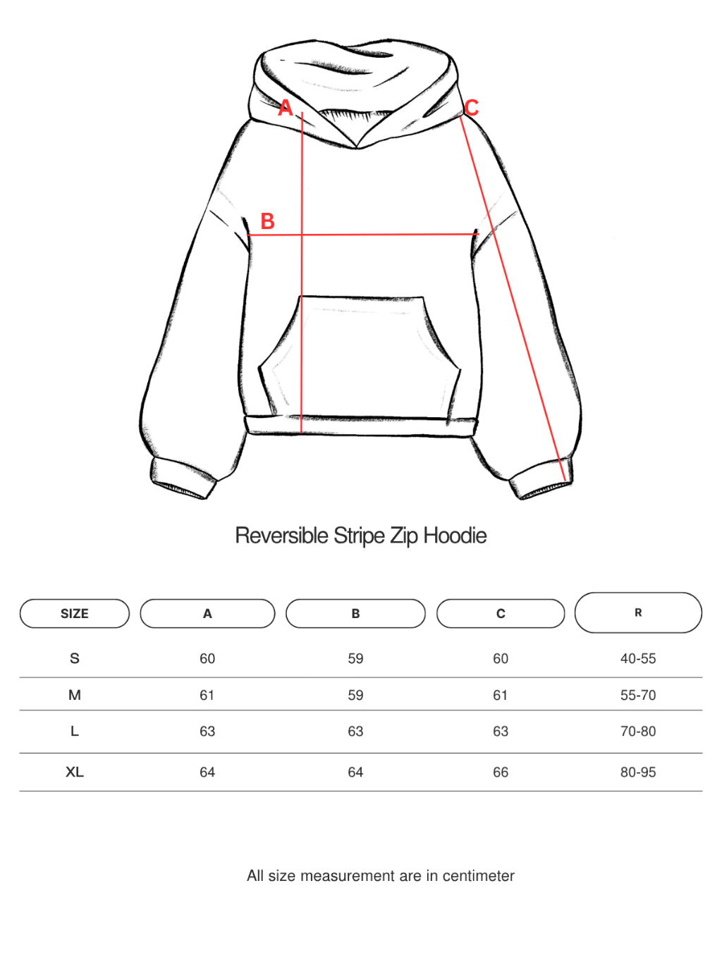 Reversible Stripe Zip Hoodie
