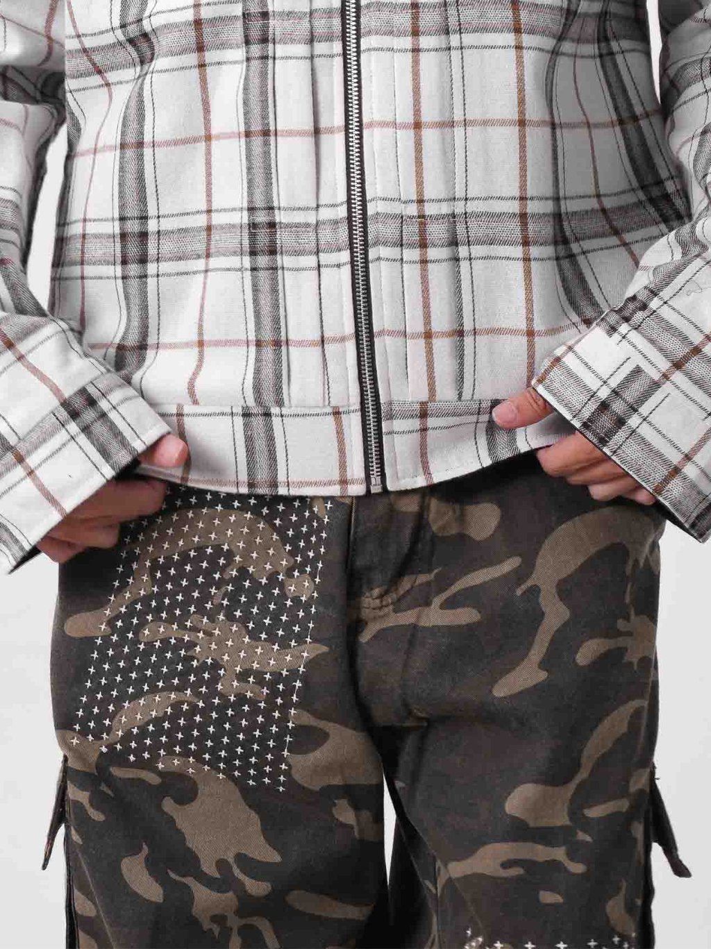 Reversible Type 1 Jacket Plaid/Black