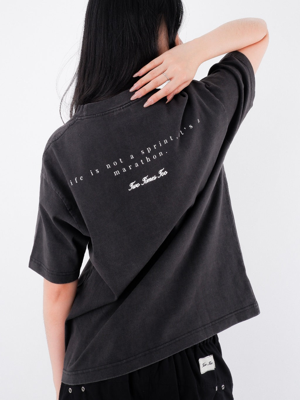 Marathon Tee - Aged Black