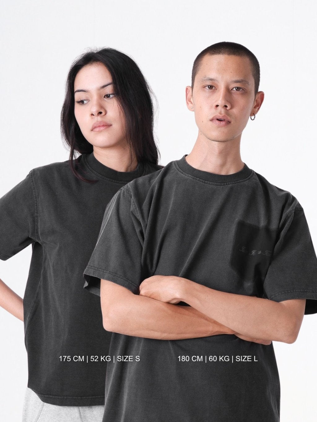 Ghost Pocket Tee - Washed Black