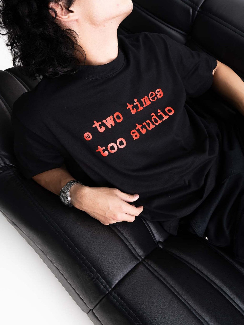 Logo Tee - Jet Black/Red