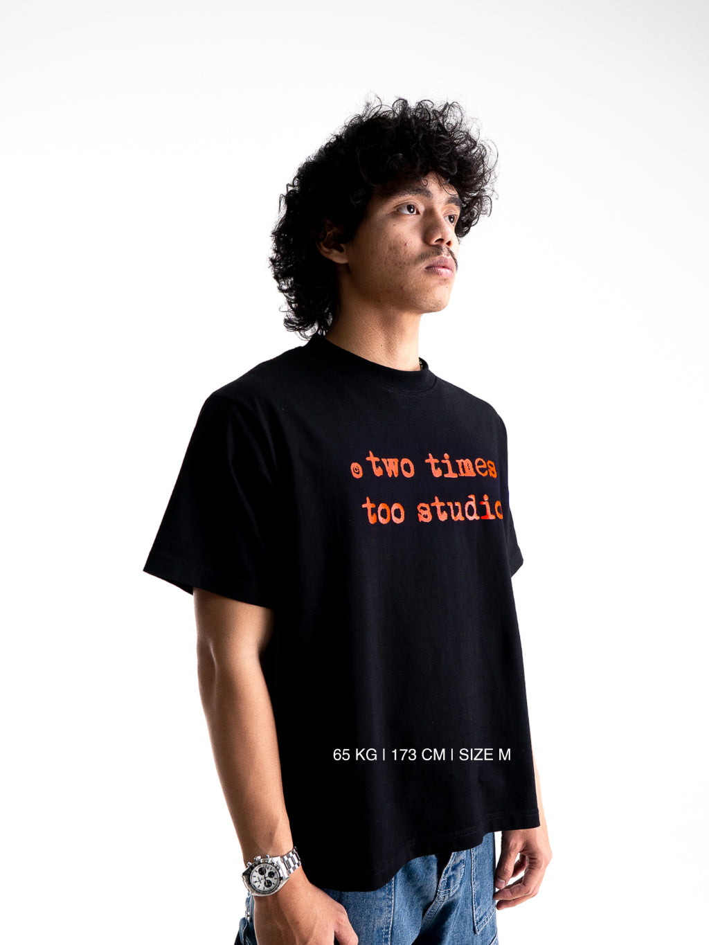 Logo Tee - Jet Black/Red