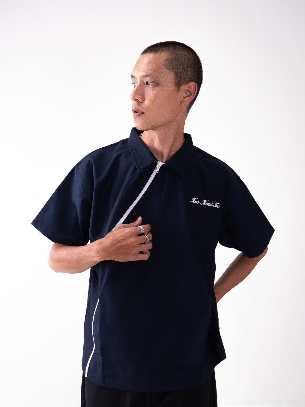 Asymmetrical Workshirt - Navy