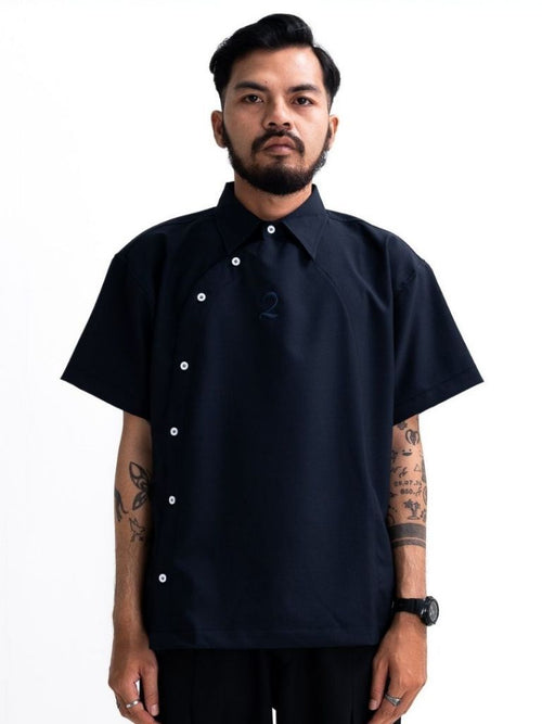 Asymmetrical Crinkle Shirt