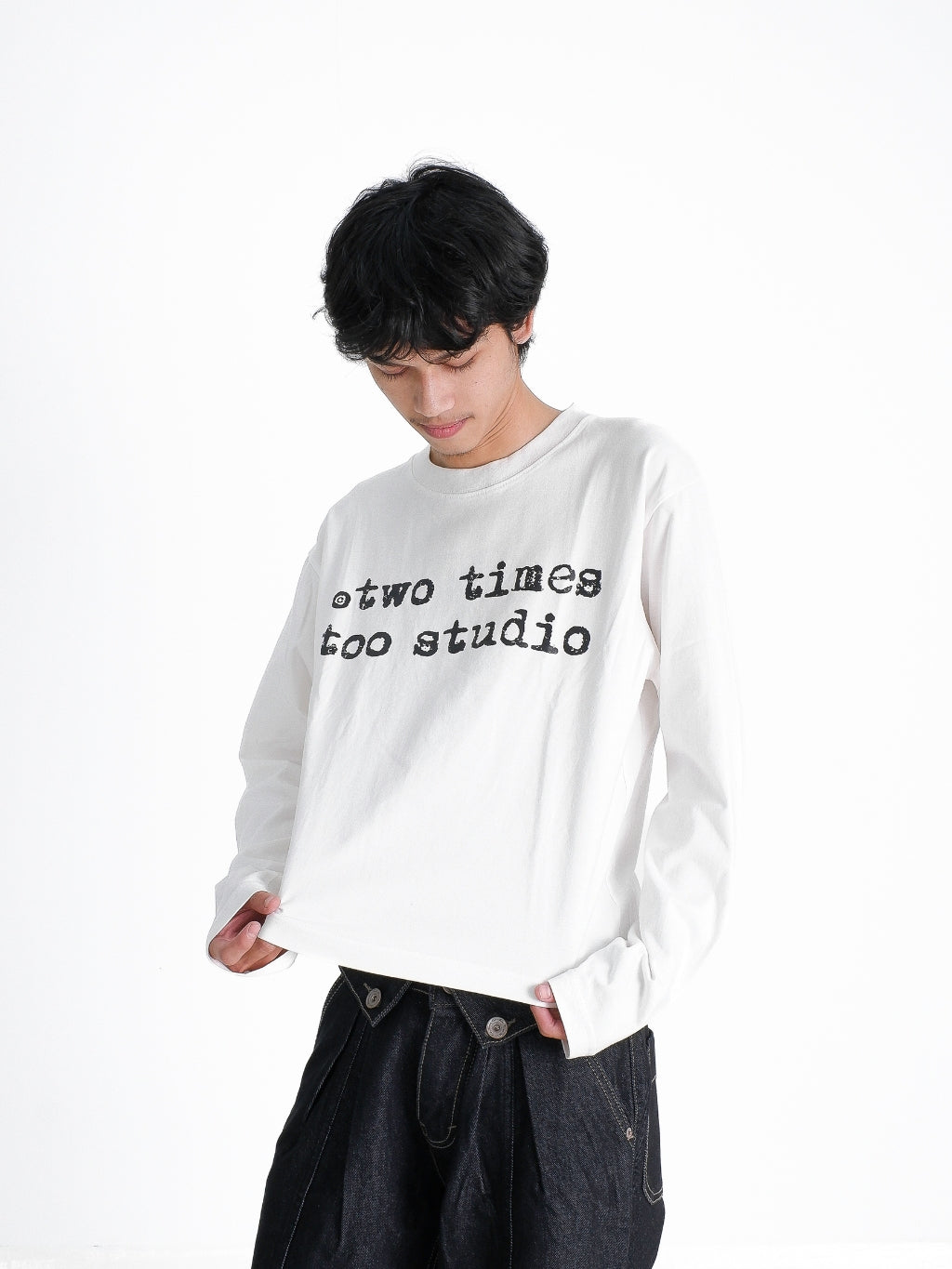 Logo Tee Longlseeve - Broken White