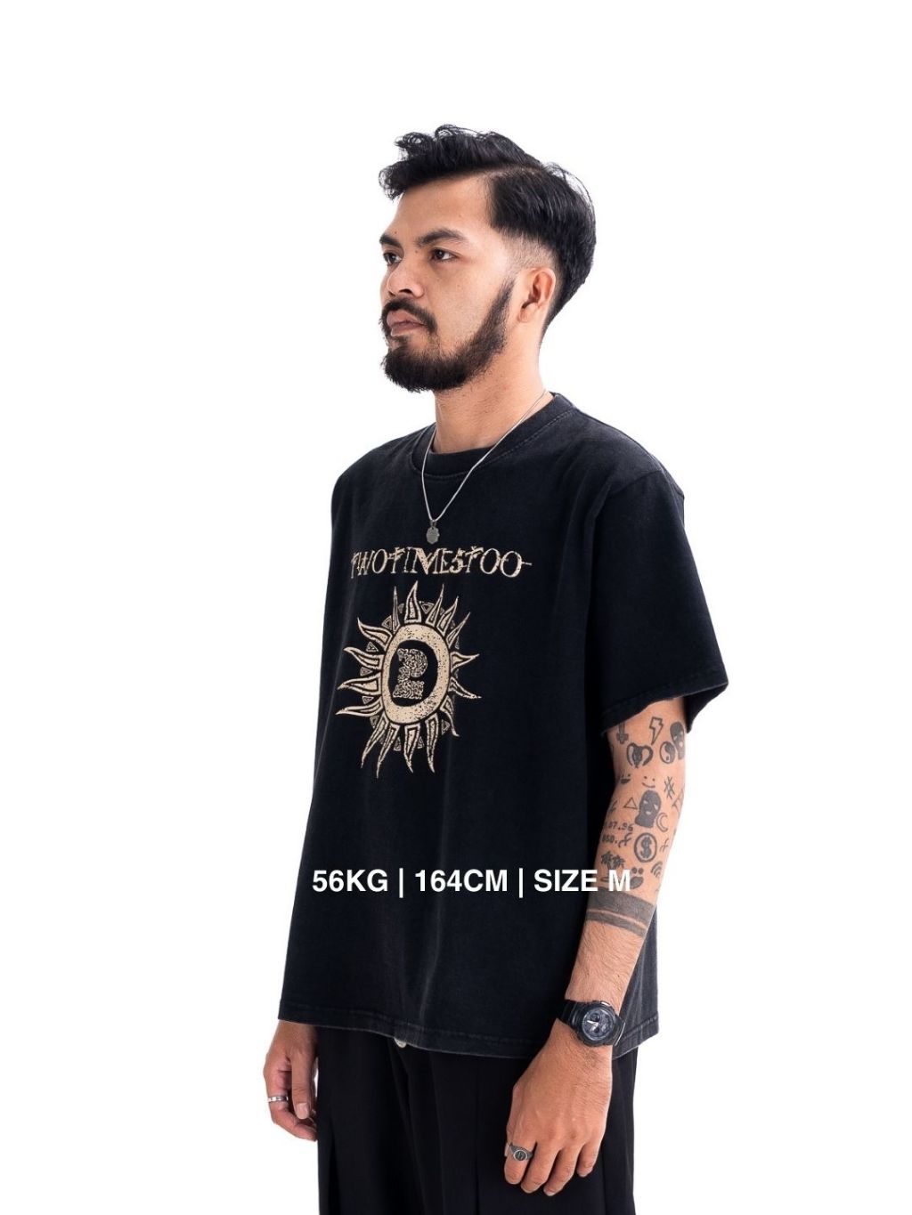 Sun Tee - Washed Black