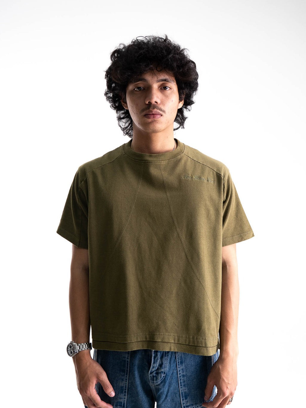 Boxy Daily Tee - Army Green