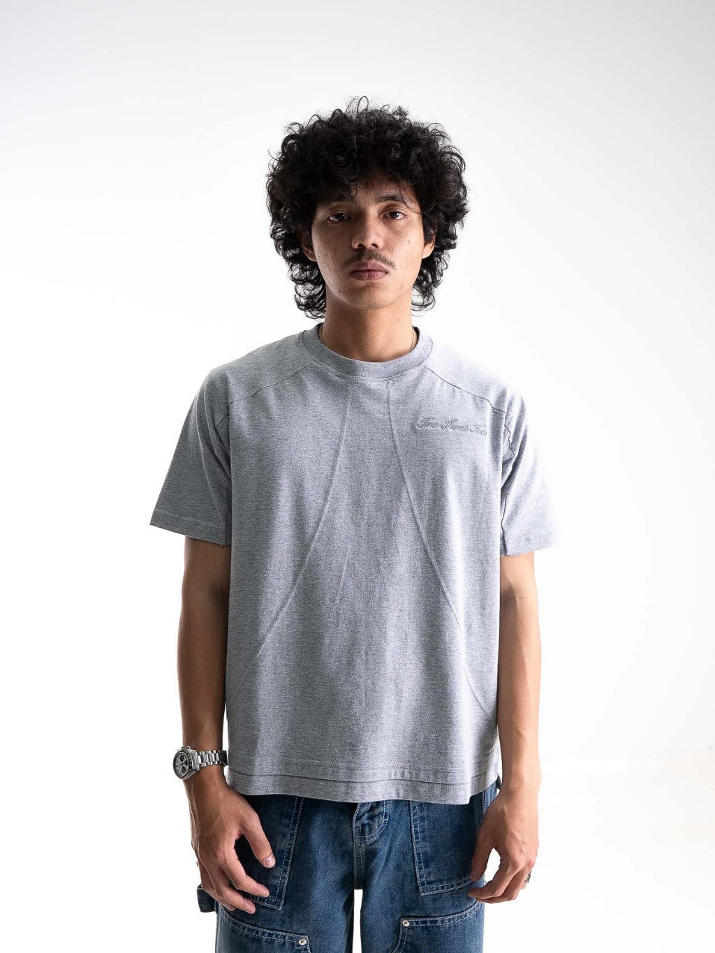 Boxy Daily Tee - Misty Grey