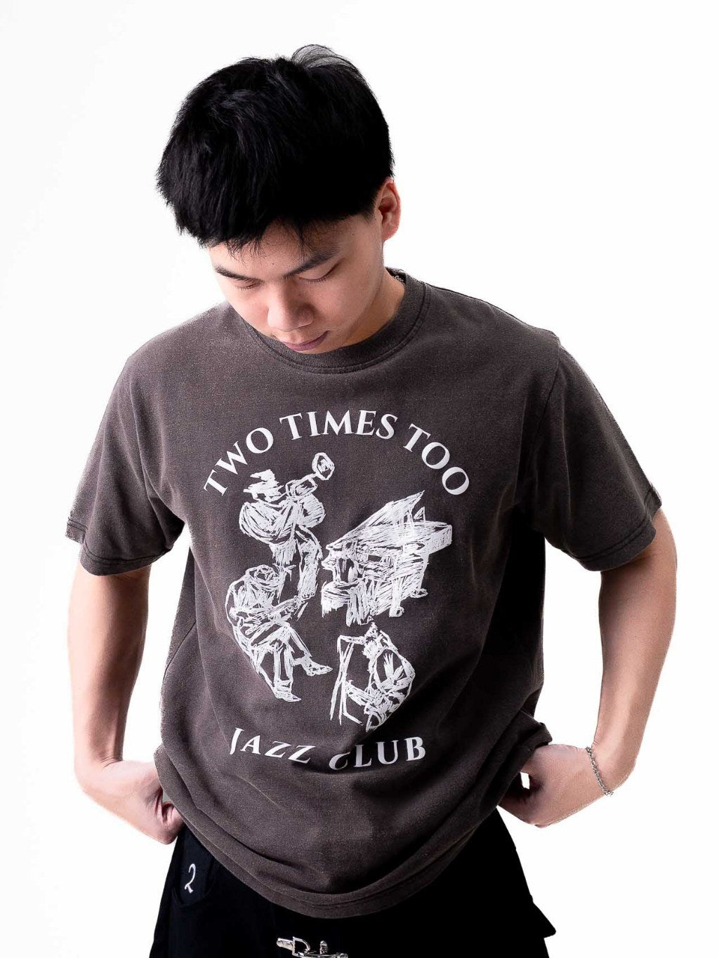 Vintage Grey Jazz Tee (Regular Fit)