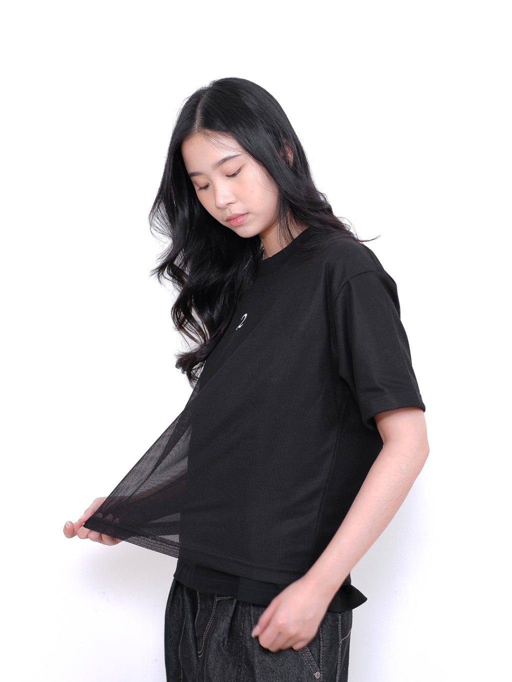 ⁠Double Layered Mesh Tee