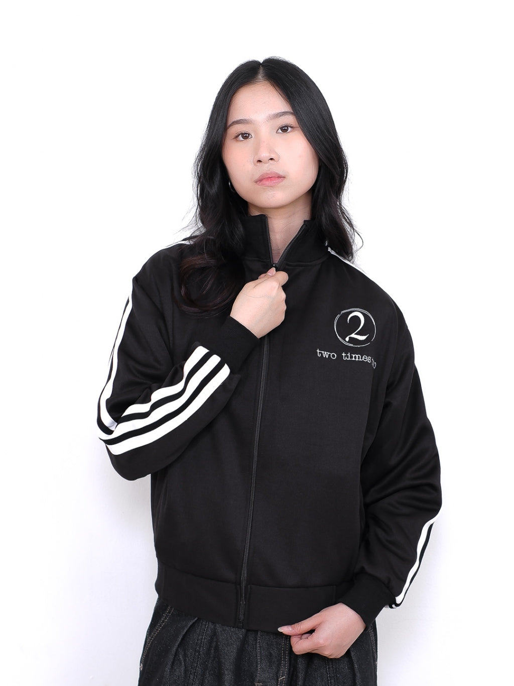 Track Jacket - Black and White