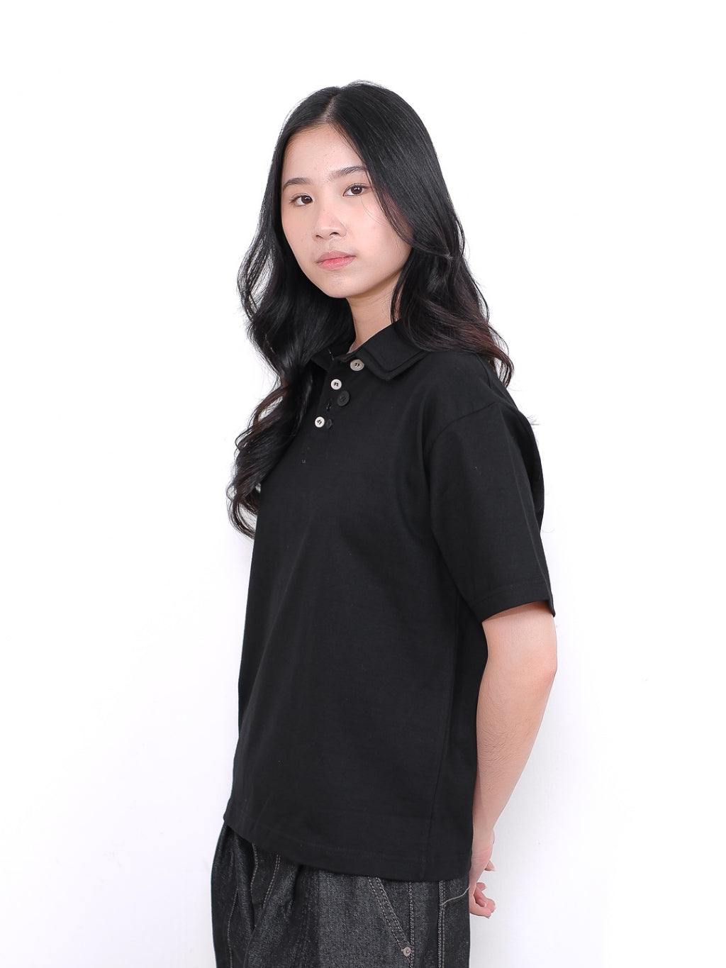 Multi Button Polo Tee
