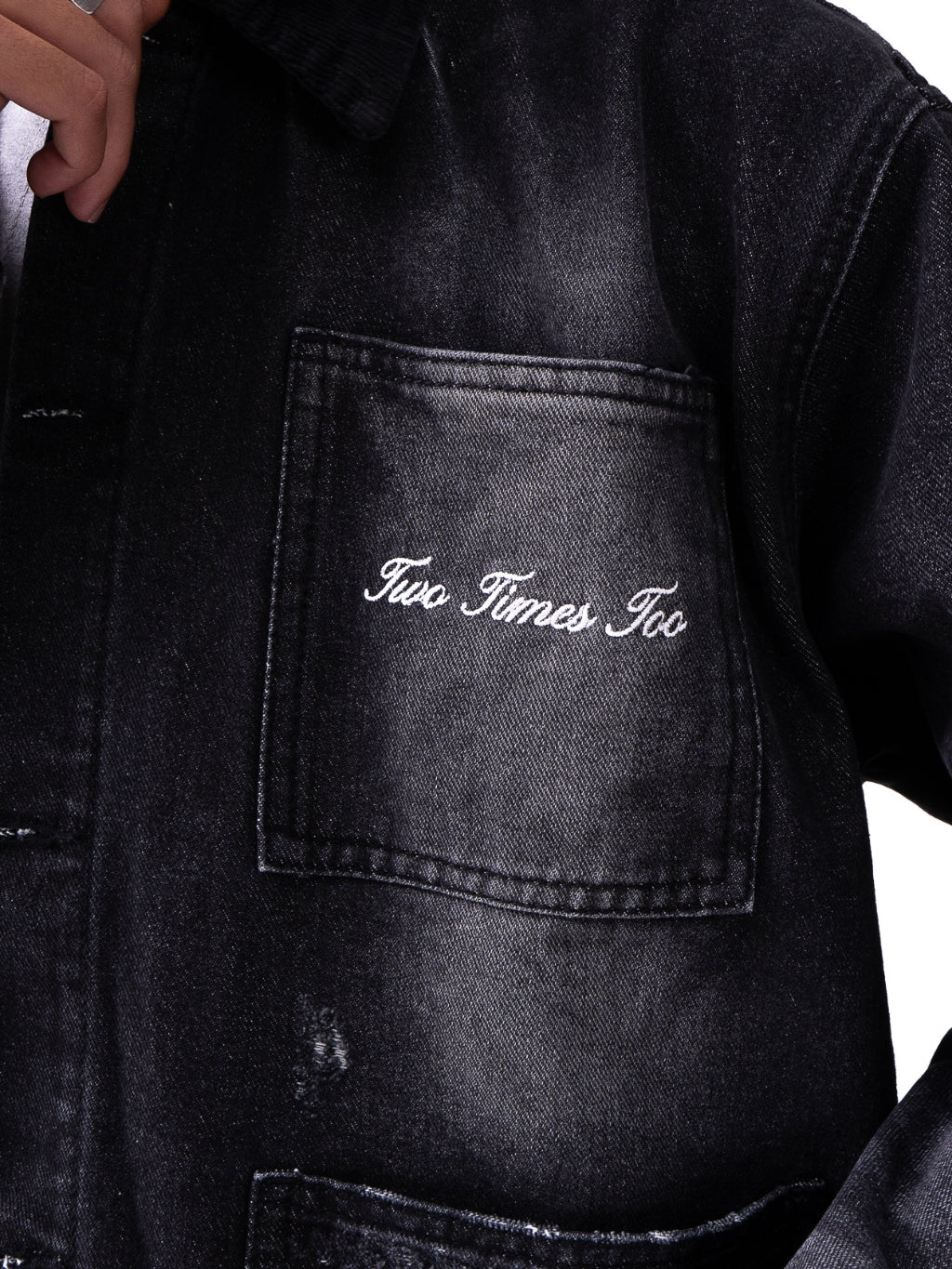 Four Pockets Denim Jacket - Vintage Black