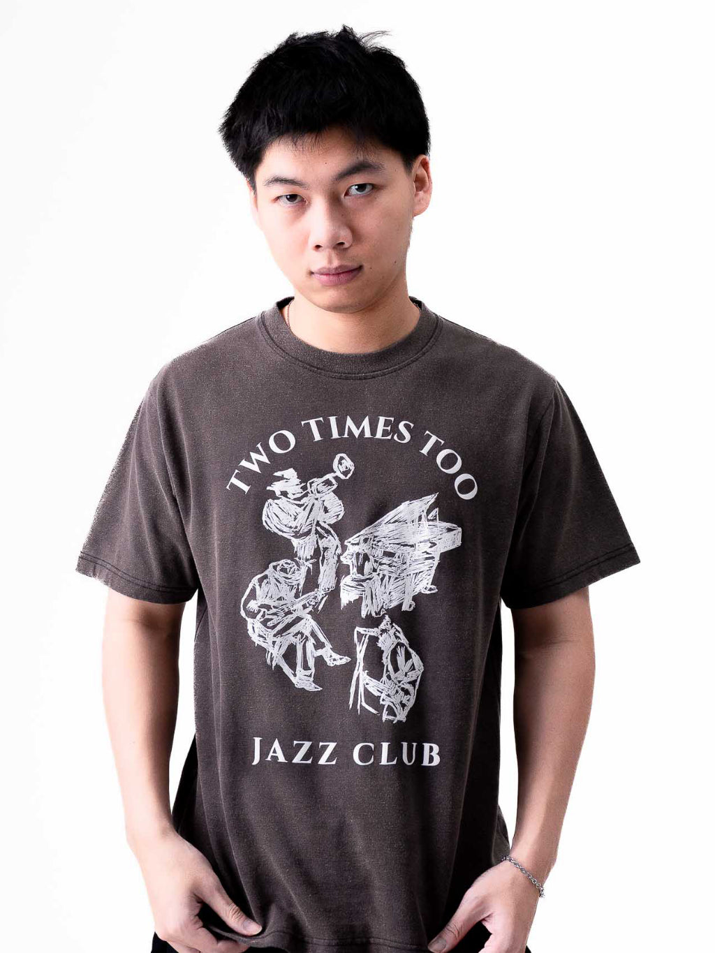Vintage Grey Jazz Tee (Regular Fit)