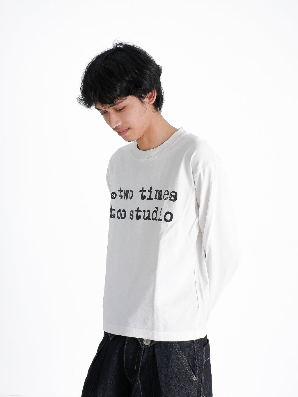 Logo Tee Longlseeve - Broken White