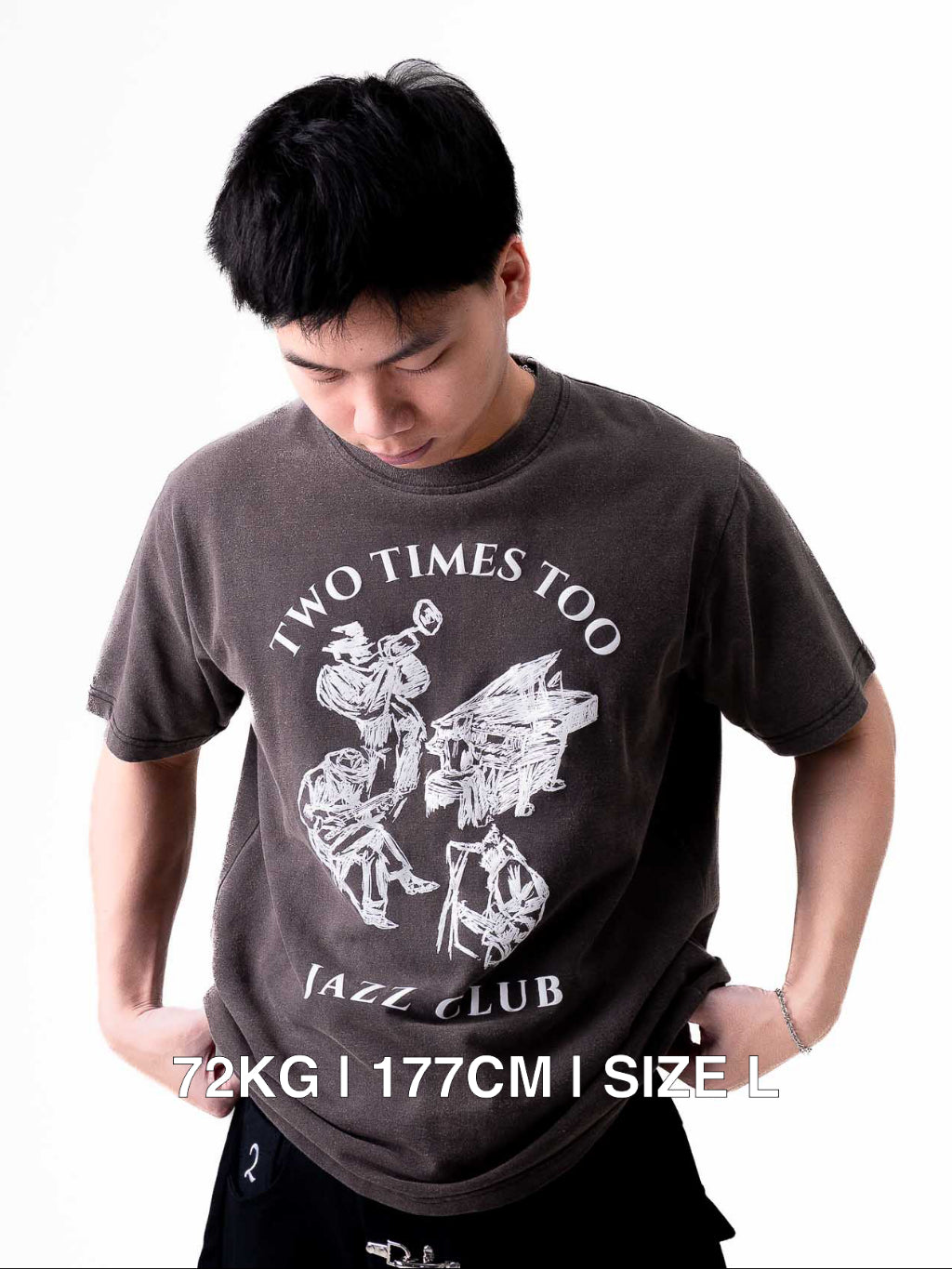 Vintage Grey Jazz Tee (Regular Fit)