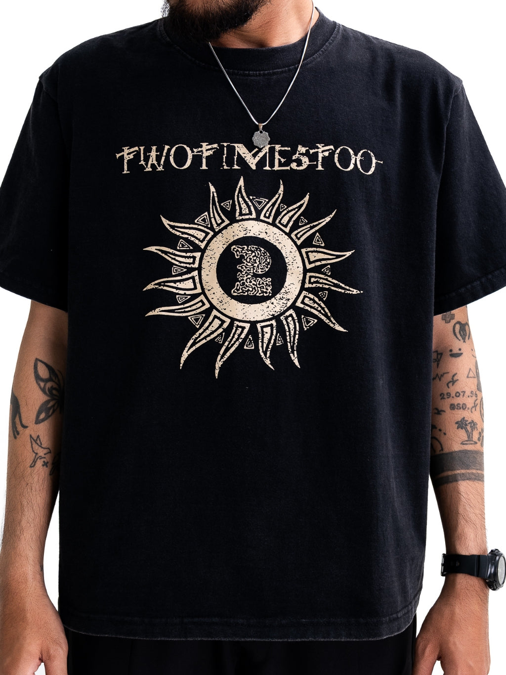 Sun Tee - Washed Black