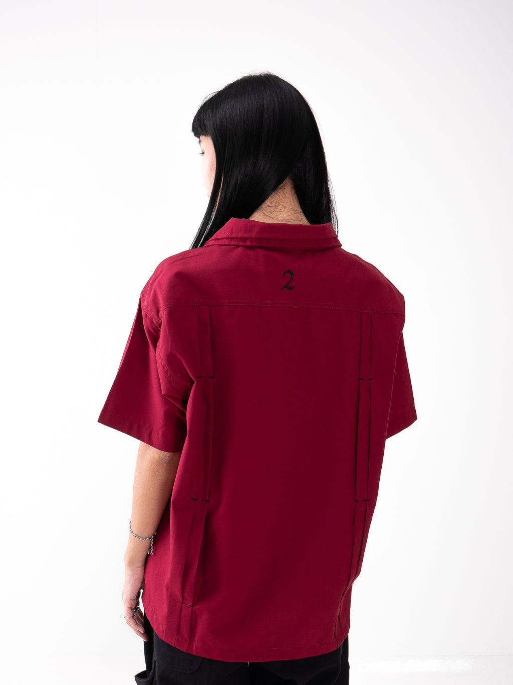 Chinese Shirt - Maroon