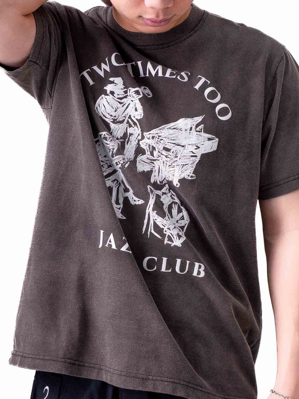 Vintage Grey Jazz Tee (Regular Fit)