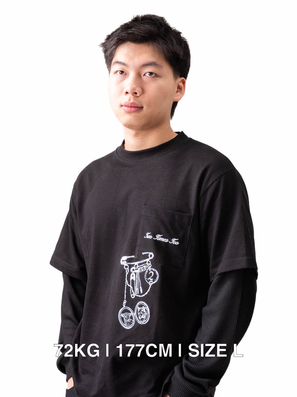 Double Layered Waffle Longsleeve - Pin