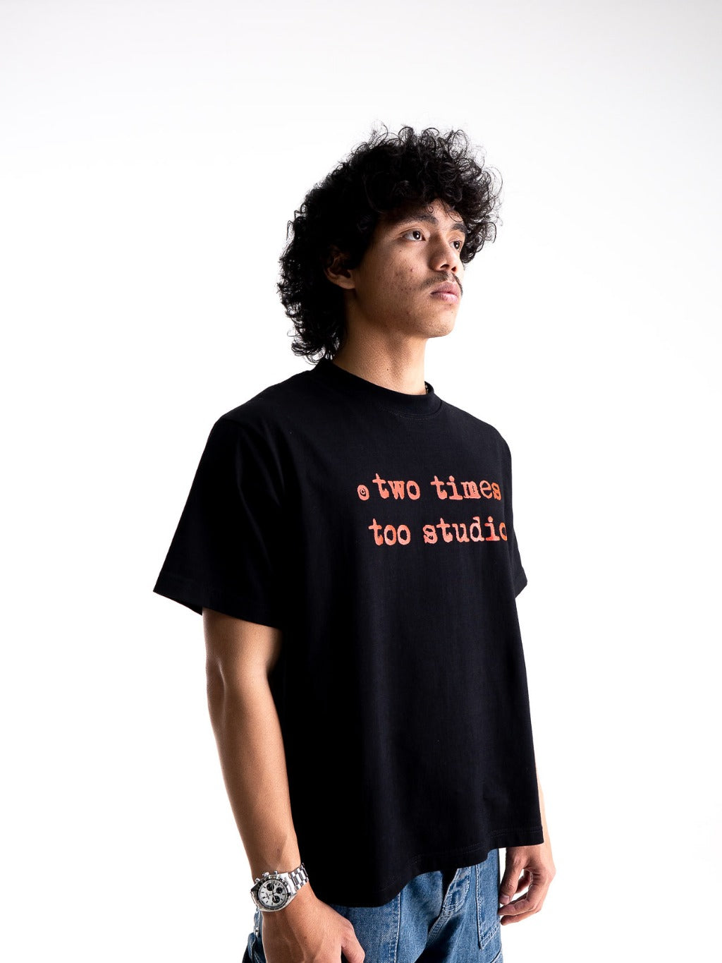 Logo Tee - Jet Black/Red