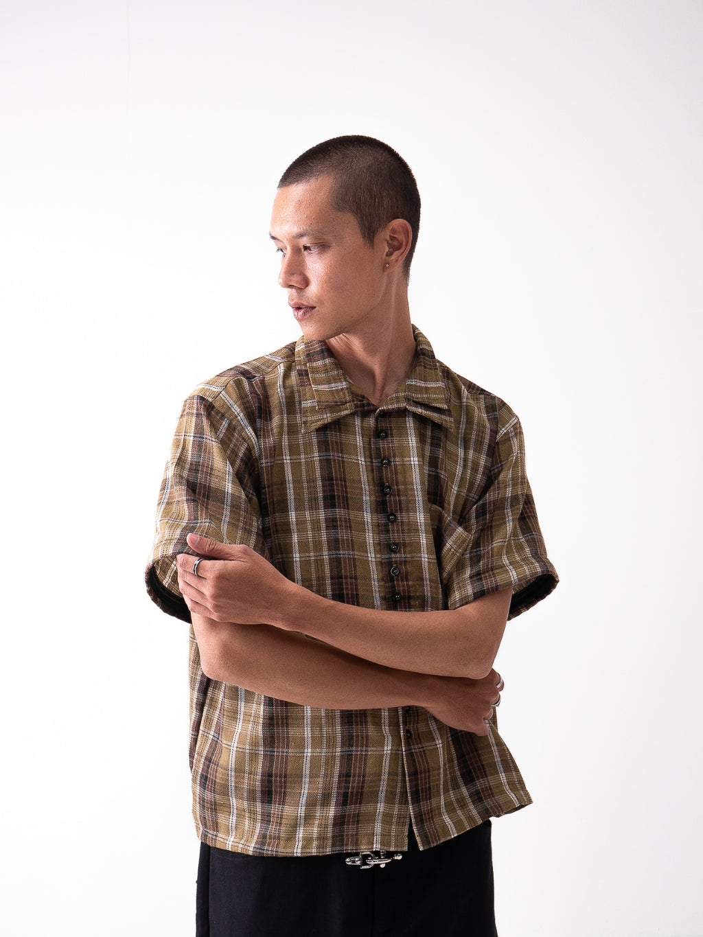 Detachable Multi Button Flannel - Moss