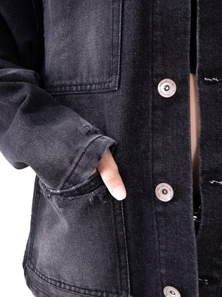 Four Pockets Denim Jacket - Vintage Black