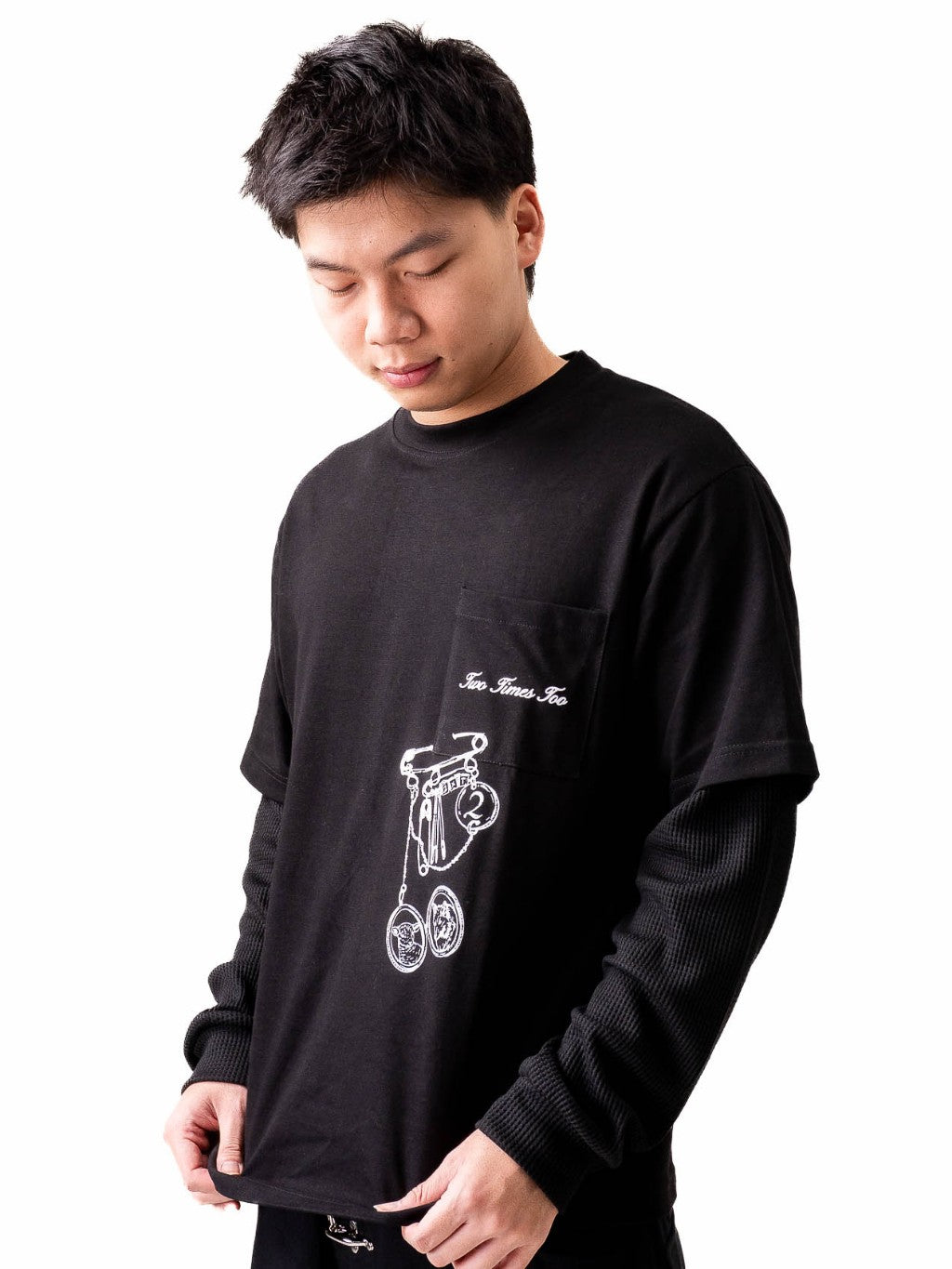 Double Layered Waffle Longsleeve - Pin