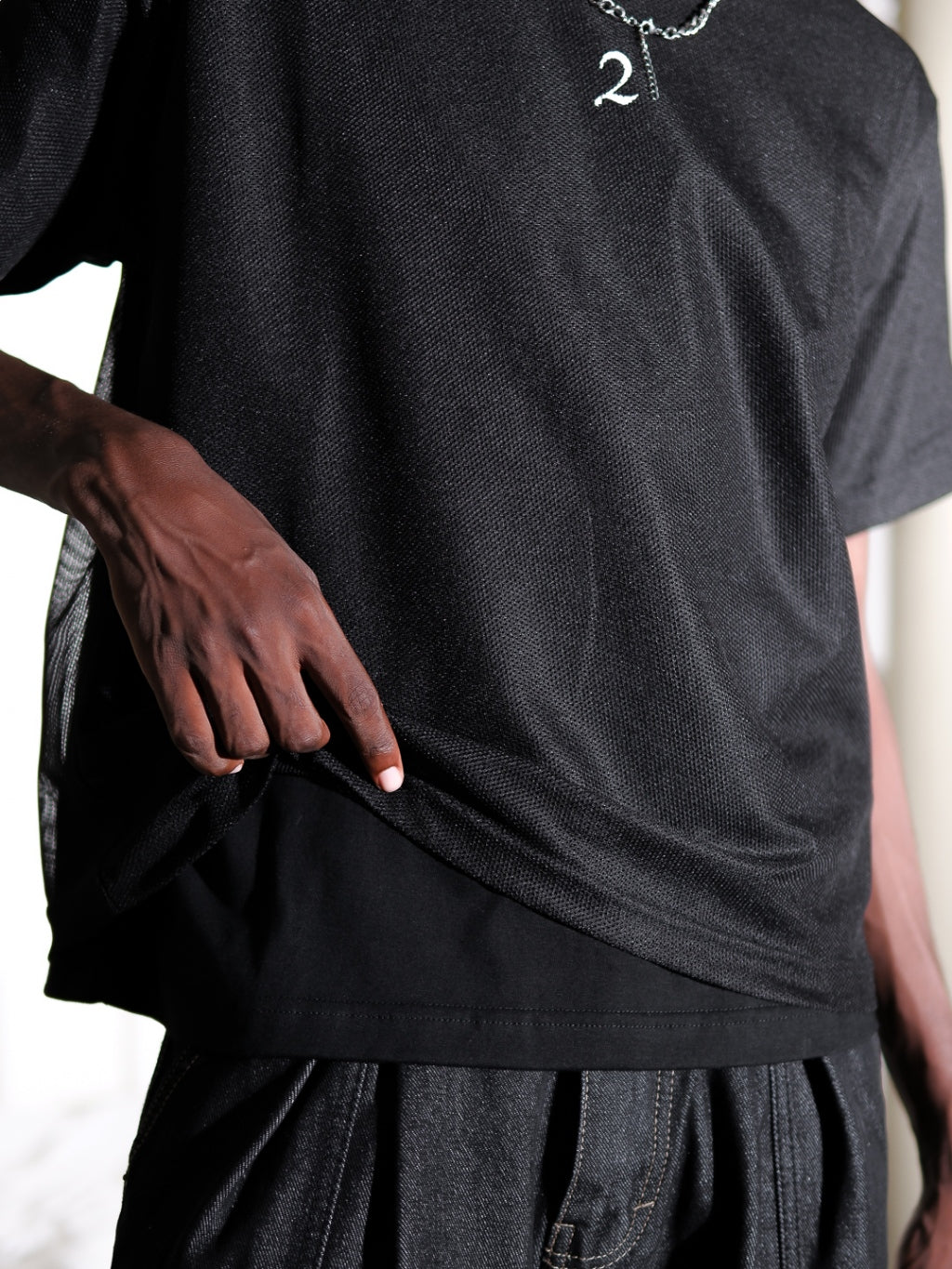 ⁠Double Layered Mesh Tee