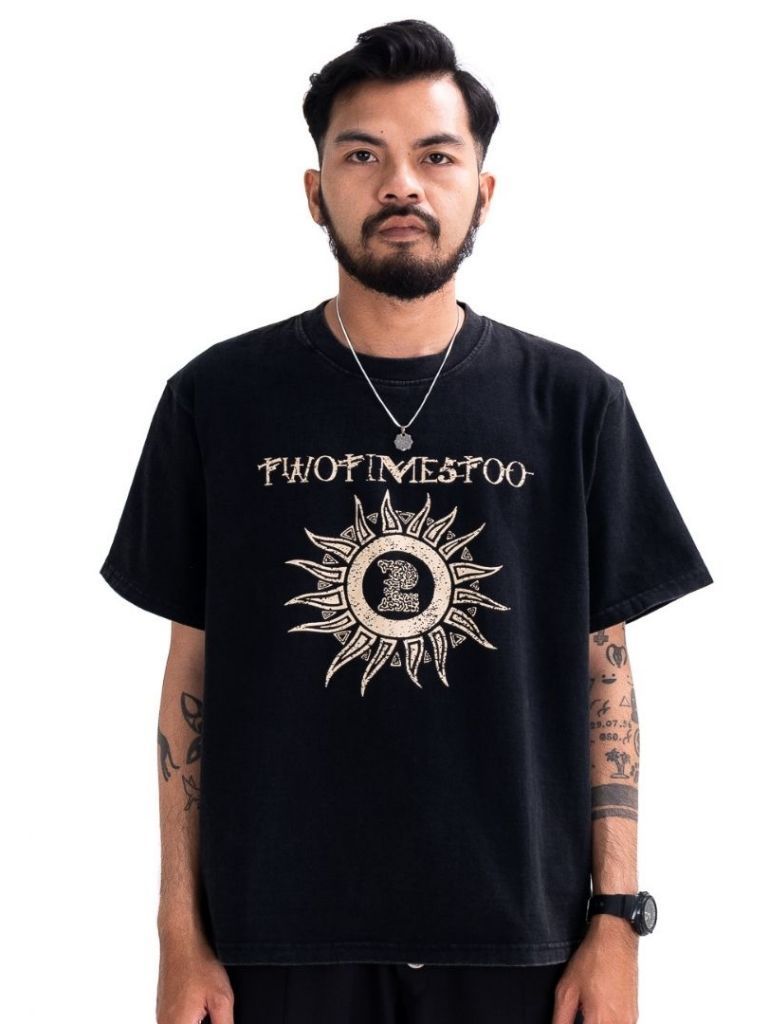 Sun Tee - Washed Black
