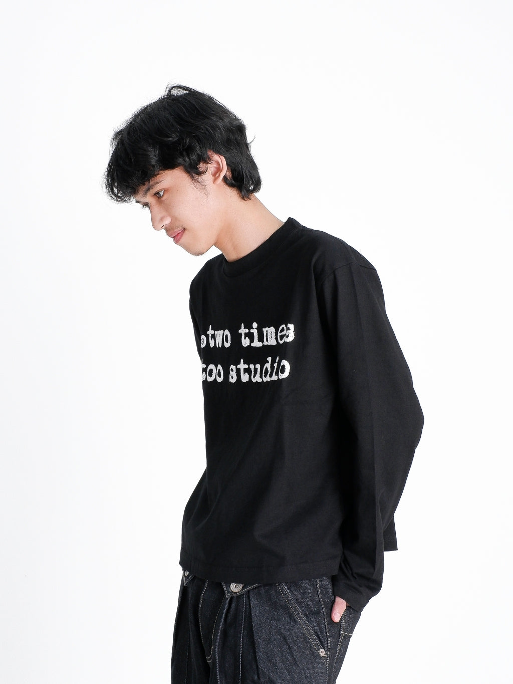 Logo Tee Longsleeve - Jet Black
