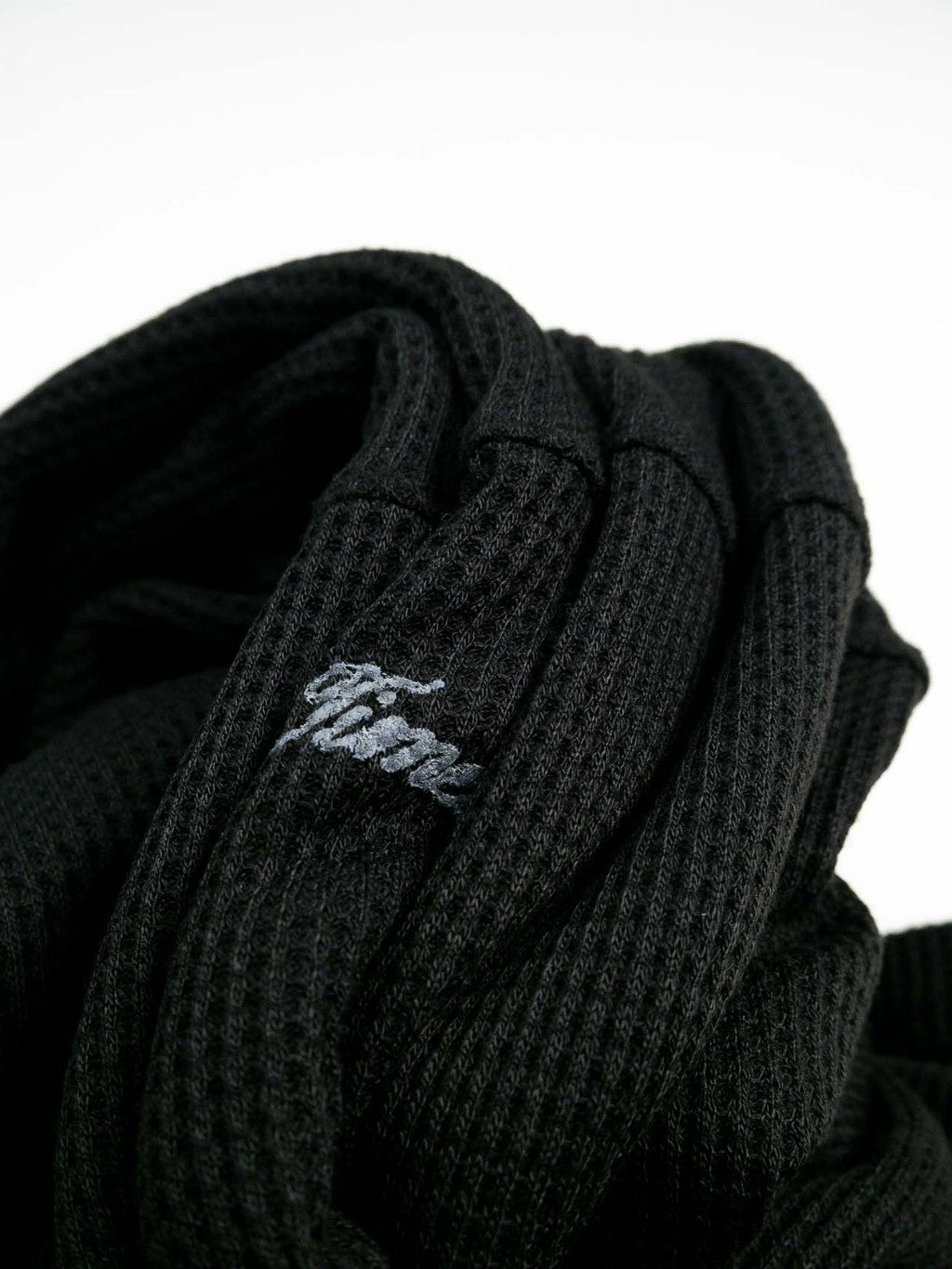 Waffle Longsleeve - Jet Black