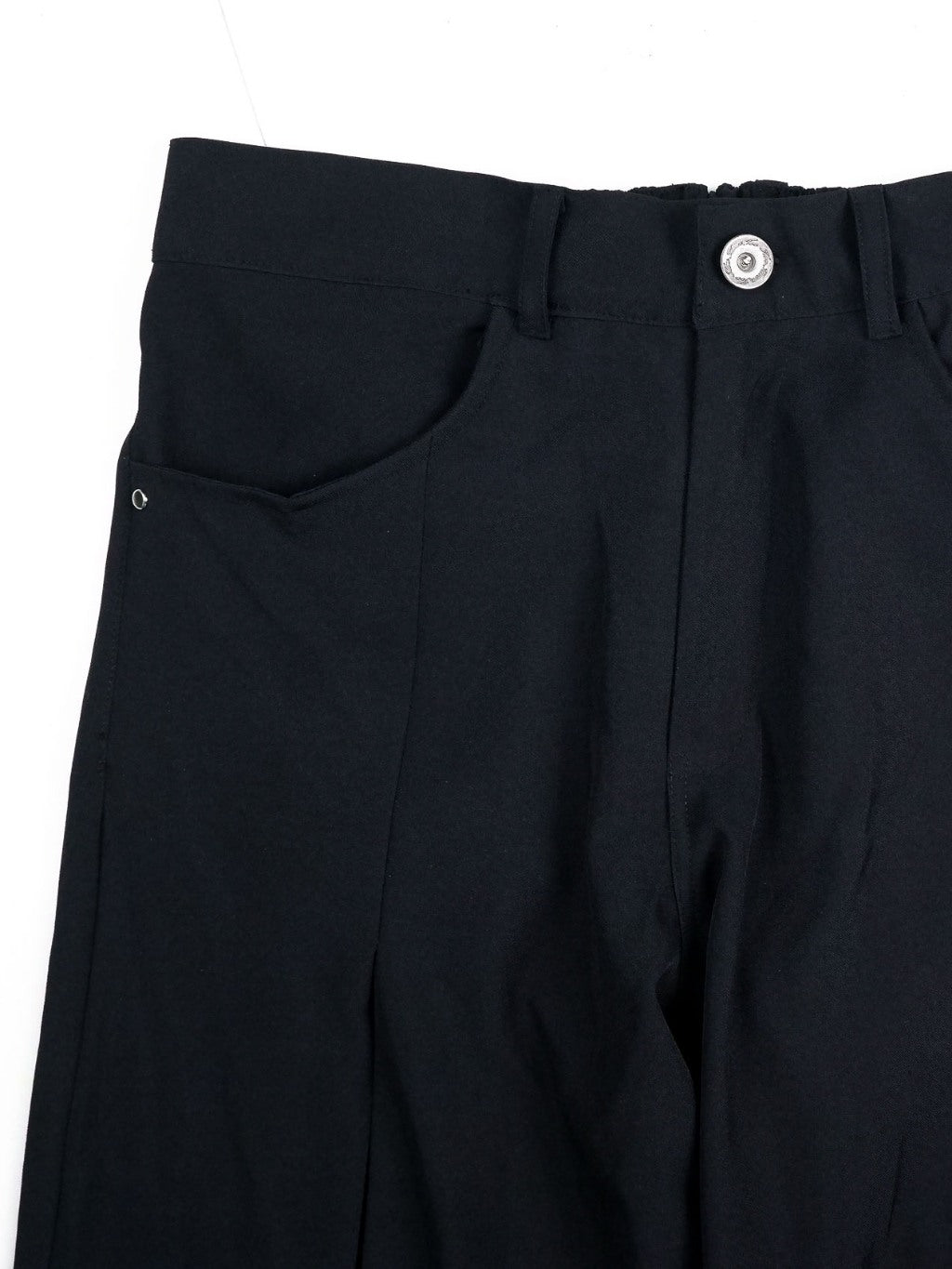 Pleated Everyday Trousers - Jet Black