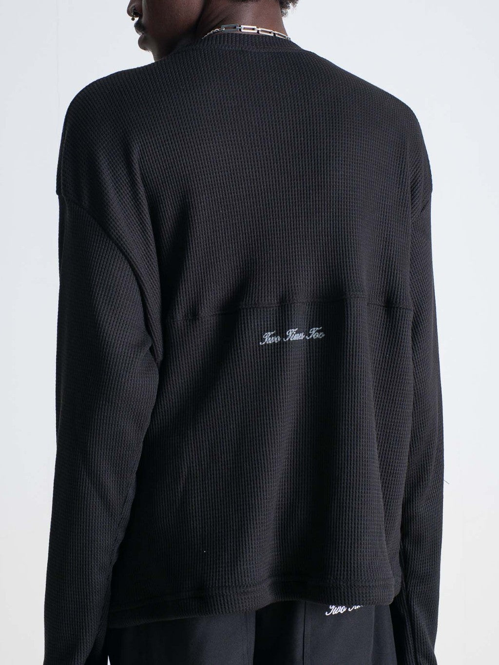 Waffle Longsleeve - Jet Black