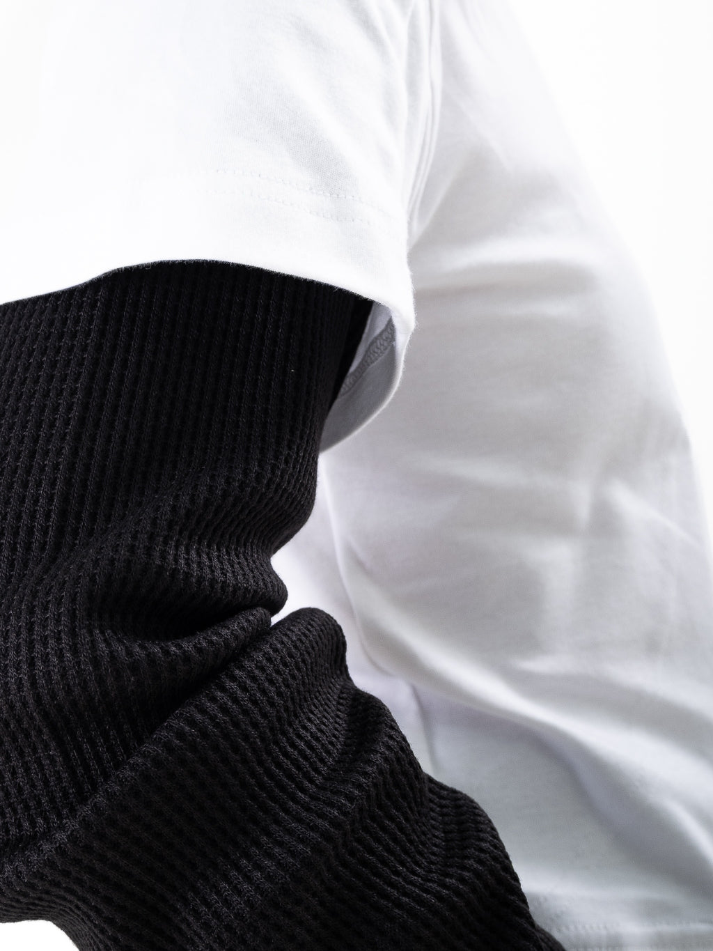 Double Layered Waffle White/Black