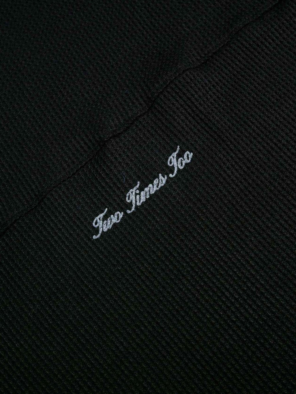 Waffle Longsleeve - Jet Black