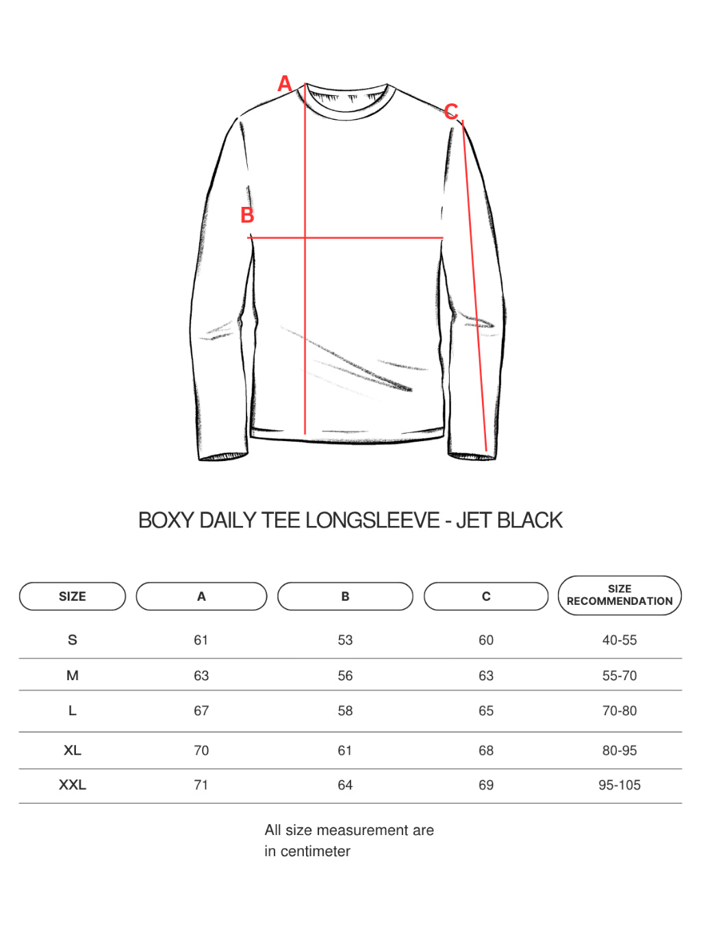Boxy Daily Tee Jet Black