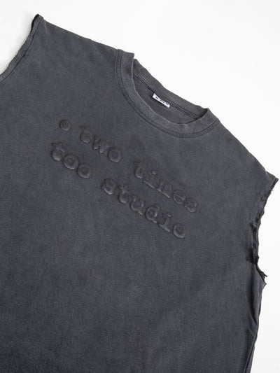 Tanktop Logo Tee - Aged Black