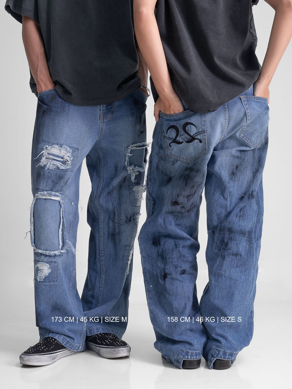 Bleak Denim Distressed