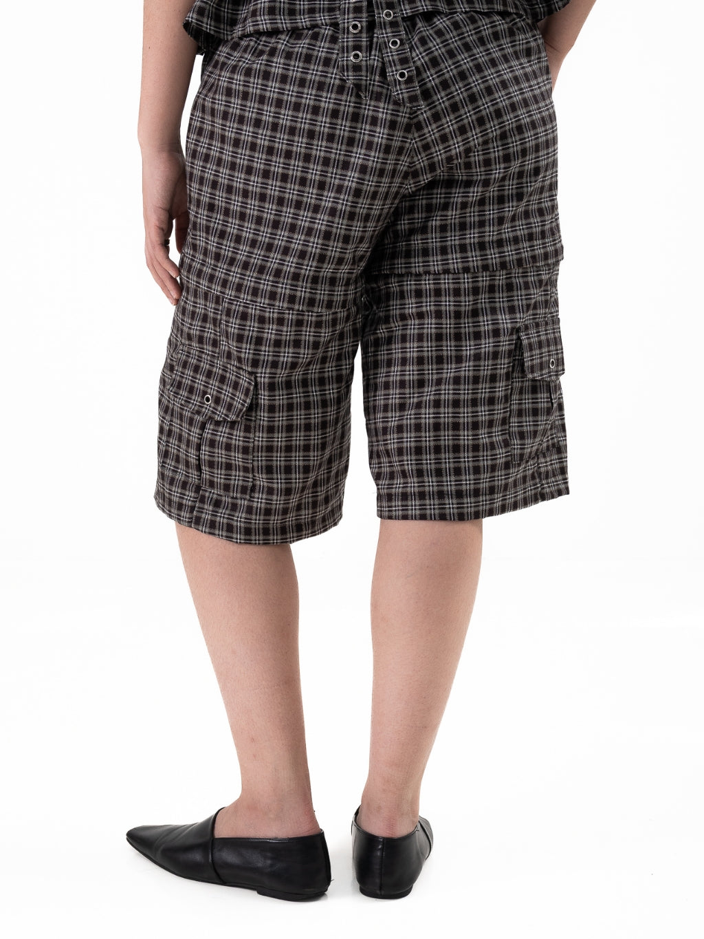 2TIMESTOO Detachable Flannel Shorts