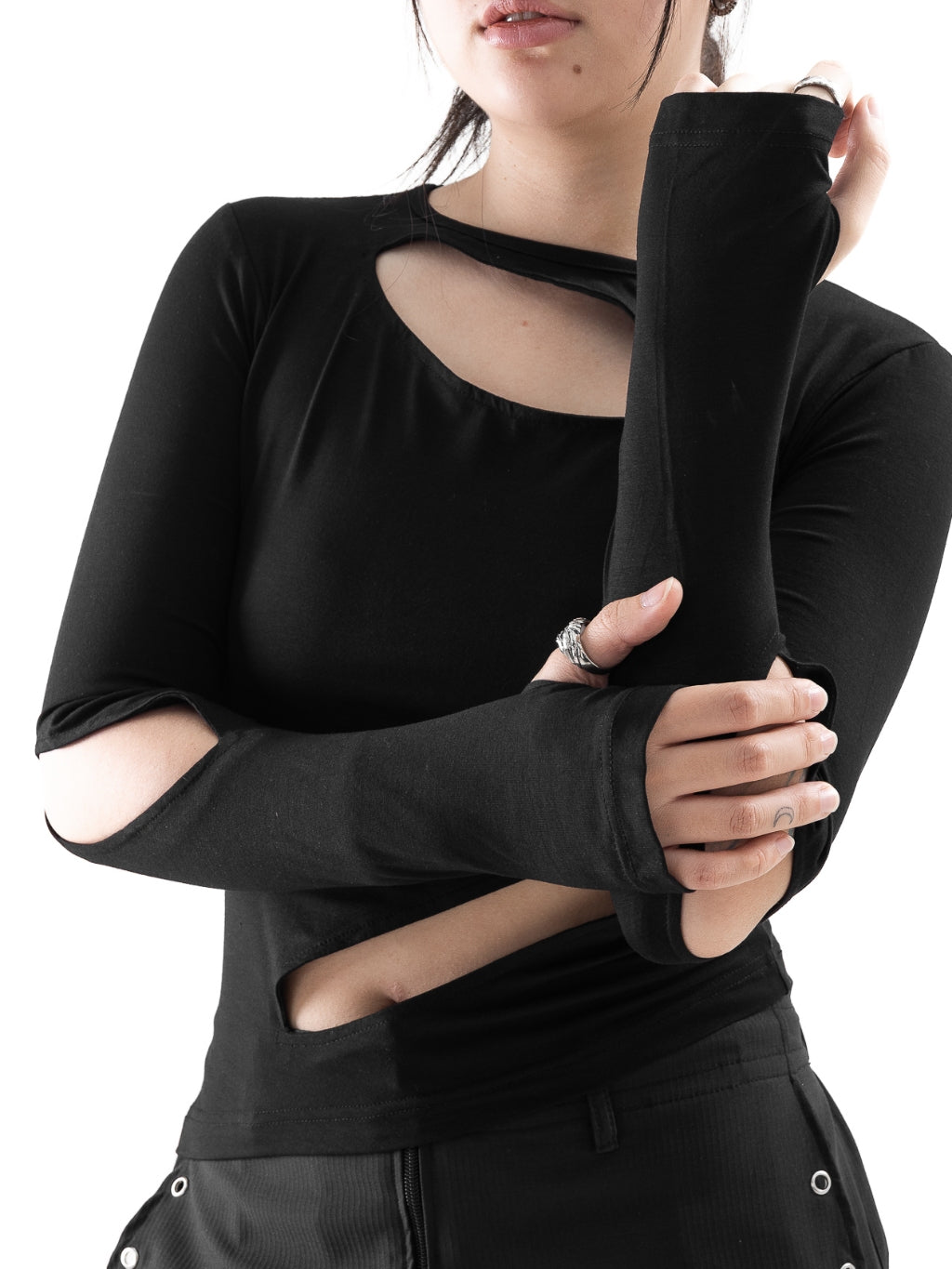 Slit Tencel Longsleeve