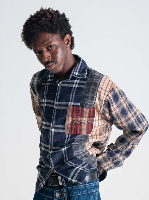 8 Cuts Button Flannel